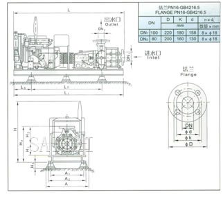 Structure Of 20l/S Xbc Type Diesed Engine Fire Pump