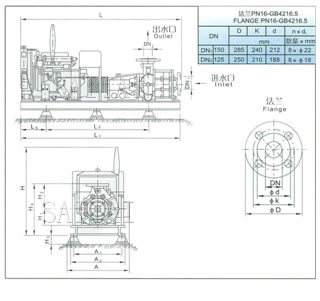 Structure Of 70/80 L/S Xbc Type Diesed Engine Fire Pump