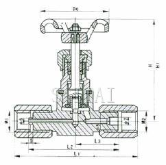 Structure of JJM1 Pressure Gauge Valve 