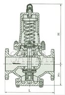 Y42XSD弹簧膜片式减压阀结构图