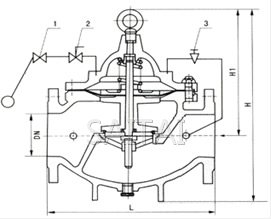 100X 遥控浮球阀结构图