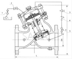 活塞式遥控浮球阀结构图