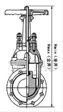 明杆软密封闸阀外形尺寸图2